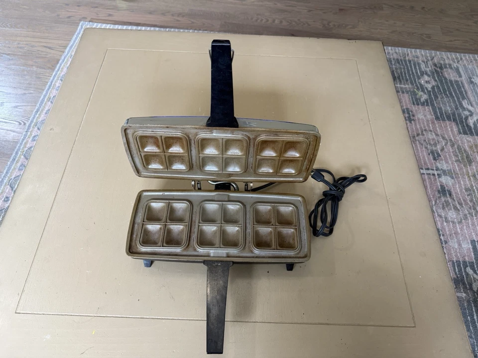 SUNBEAM PARTY GRILL MODELO 870 VINTAGE CROMO SANDWICH PANINI PRENSA Foto 3 de 4