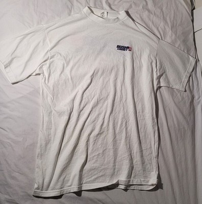 Vintage Bush Cheney Campaign  04 2004 White T Shirt Size Medium Politics Tee USA