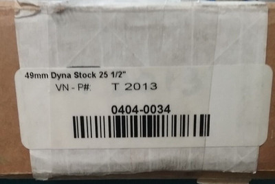 NEW CUSTOM CYCLE ENGINEERING T 2013 FORK TUBES 49MM DYNA STOCK 25.5''