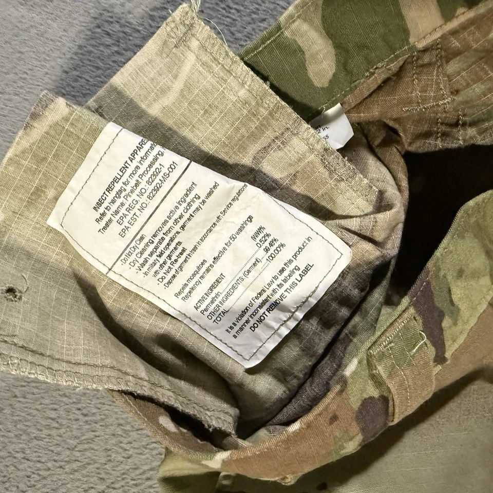 Calça de Combate Masculina ACU OCP Exército dos EUA Média X-Short Camuflagem Ripstop Cordão de Carga - Imagem 3 de 4