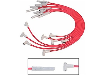 MSD 35379 Super Conductor Spark Plug Wire Set, Chevy 366-454 w/ HEI Cap