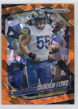 2025 Panini Prizm Orange Ice Prizm Braden Fiske #144 3hd