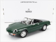 NOREV 187881 Alfa Romeo - Duetto 2000 Spider 1978 - Green - 1/18
