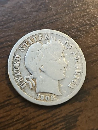 1908-O Barber Dime Actual Coin Shown Free Shipping