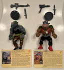 1988 TMNT ~ BEBOP & ROCKSTEADY ~ COMPLETE ~ SOFTHEAD & Foot Soldier