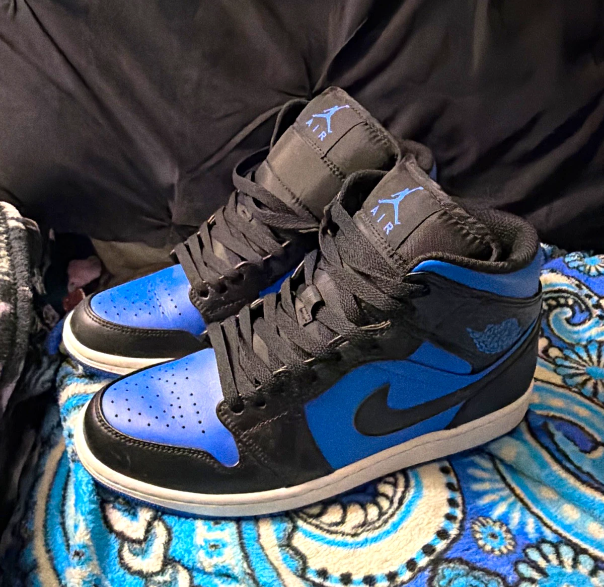 【新品未使用】NIKE AIR JORDAN 1 MID 青/黒　26.5センチ 25+ Jordan 1 Mid Black Royal Blue for sale | Updated Sep 2026