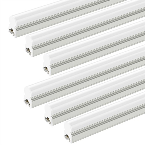 10W 2FT T5 LED tube Light Fixtures Cabinet closet Linkable LED Shop Lights 6000K - Picture 1 of 10