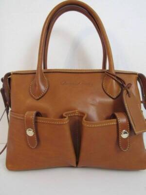 Dooney & Bourke Florentine Small East/West Satchel, Natural Color, NWT
