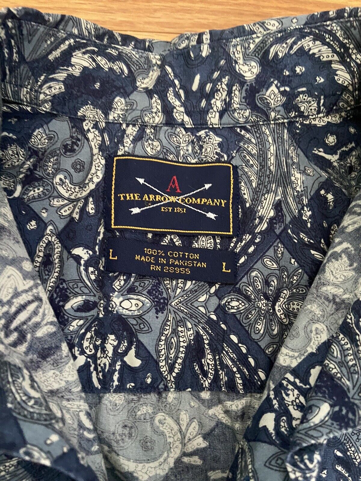 The Arrow Company Mens Button Shirt 100% cotton, … - image 3