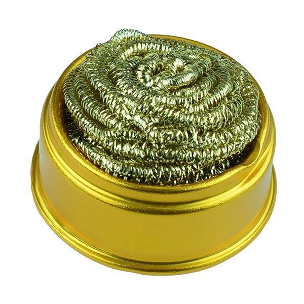 Soldering Iron Brass Cleaning Ball Copper Wire Solder Cleaner Electronics