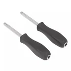 2PCS 1/4" Socket Nut Driver Spinner Handle Extension Tool Wrench Garage Mechanic