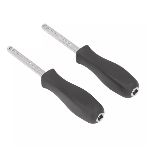 2 Pack 6" 1/4" Drive Spinner Screwdriver Handle Socket Nut Driver Extension Tool