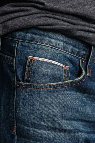 Men's Made in USA Straight Fit Denim Premium Selvedge Jeans Pants -M527SV-B1D7 - Picture 23 of 40