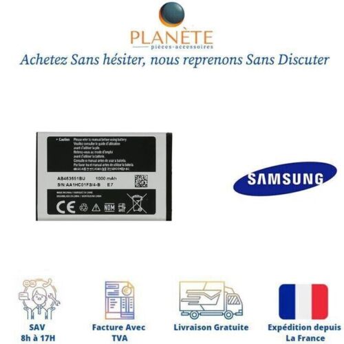 Original Batterie AB463651BU Pour Samsung GT-S5600 Player Star/ SGH-J800 Luxe - Afbeelding 1 van 1
