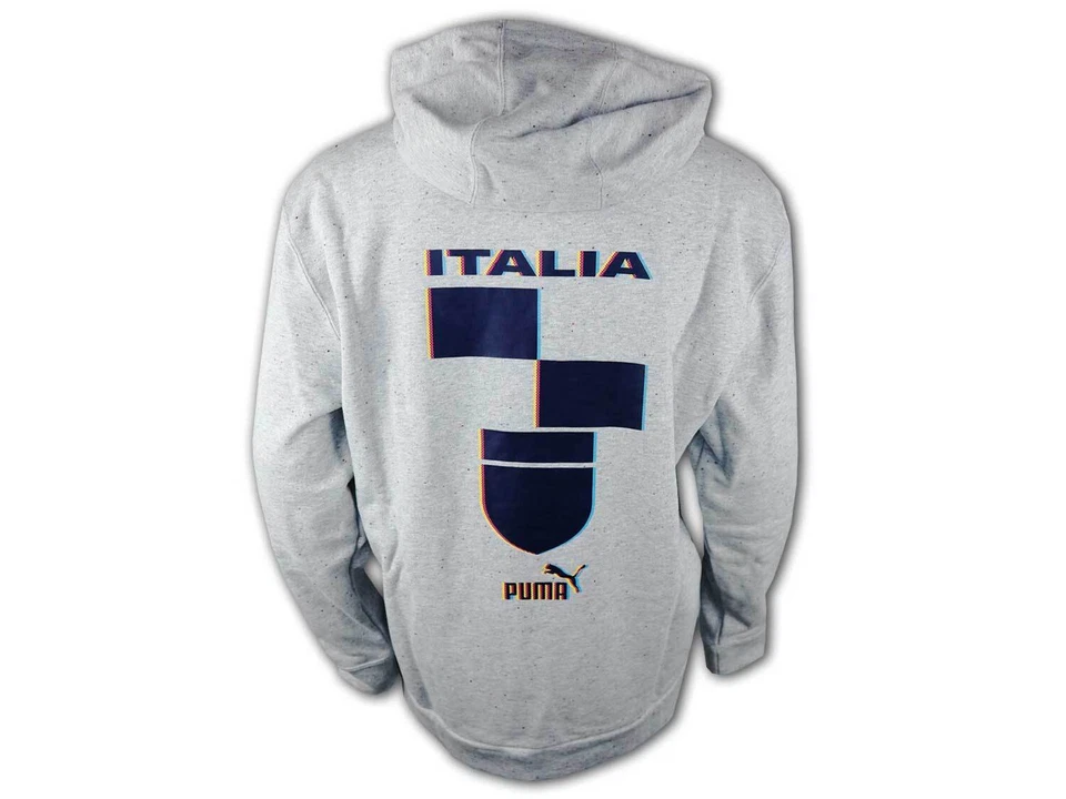 Puma FIGC Italien ftblCulture Hoodie grau Italia Kapuzensweatshirt Azzurri S-3XL - Bild 4 von 4