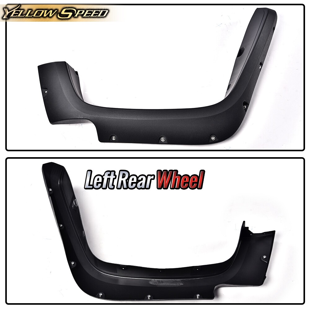 Fender Flares Fit For 2007-2014 FJ Cruiser Textured Pocket Rivet Wheel Cover