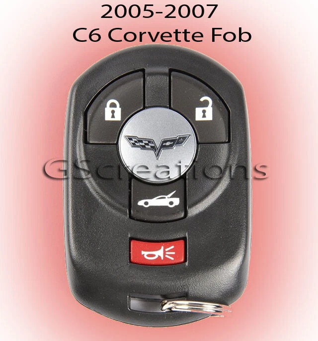 C6 Corvette Key Fob Remote Transmitter OEM GM Accessories 2005