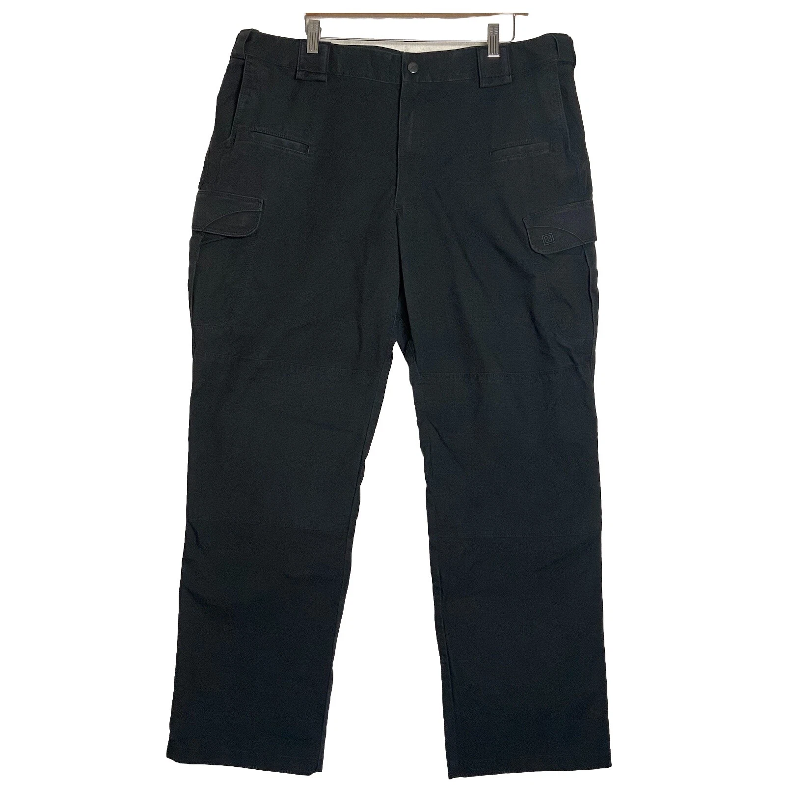 5.11 Tactical Cargo Pants Men’s 42 Black Rip Stop Workwear Reinforced Knees
