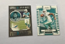 Jaylen Waddle 2021 Playbook Next Level #NXT-JWA Rookie & 2023 Absolute #96