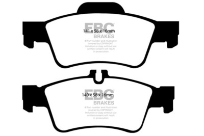 EBC Greenstuff Rear Pads for Mercedes E Class W212 E220 TD 2.1 Sport 170HP 09>16