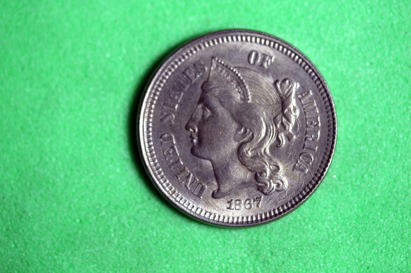 Estate Find 1867 - Three Cent Nickel!!   #N00005