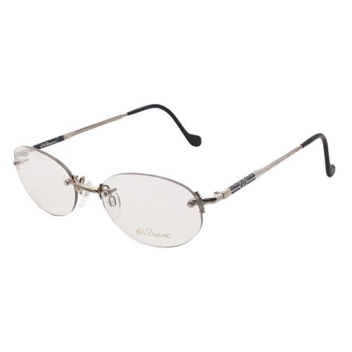 SG Dupont 6052 54-18 140 Silver Plated Design Eyeglasses Frame Eyewear - 第 1/9 張圖片