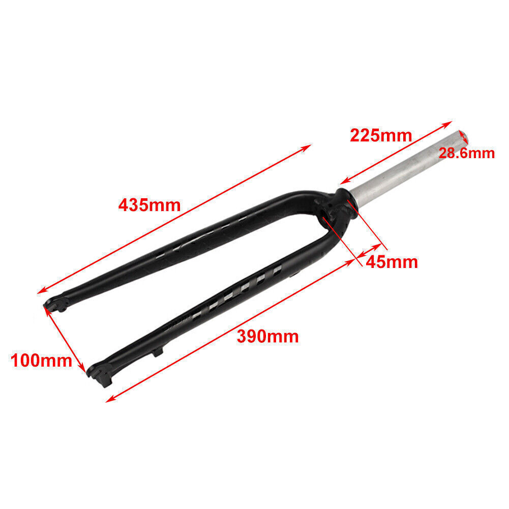 LUTU Rigid Fork MTB Mountain Bicycle 11/8" Threadless Disc Brake Bike