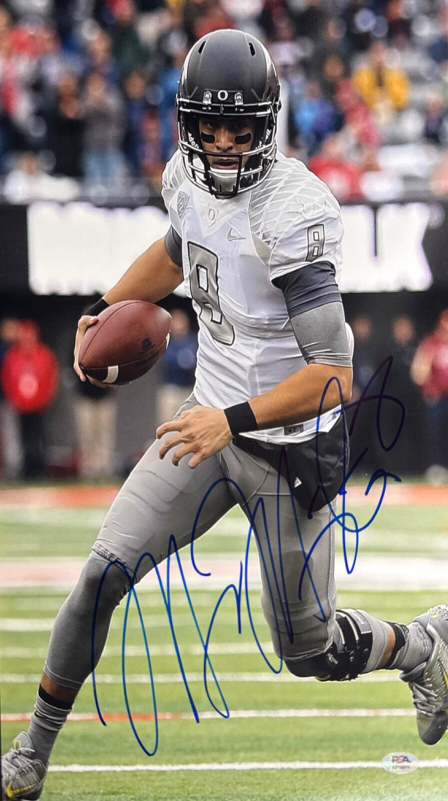 Marcus Mariota Autographed Signed Oregon Ducks 12x18 Photo PSA AP18879 