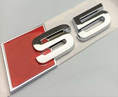CHROME S5 REPLACEMENT FOR AUDI REAR TRUNK EMBLEM BADGE NAMEPLATE DECAL LETTER