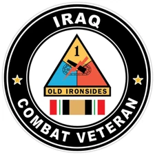 1st Armored Division Iraq Combat Veteran Operation Iraqi Freedom Sticker 5"