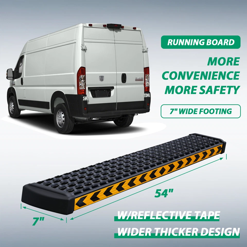 7 x 54" Rear Running Board Step Pedal For 2014-2024 Ram ProMaster 1500 2500 3500 - Image 3 of 4