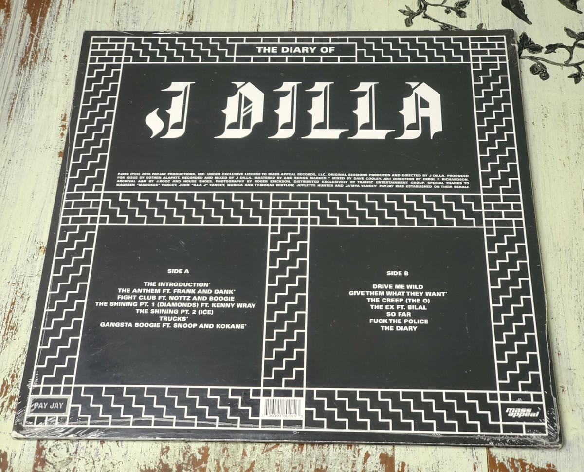 米LP J Dilla The Diary PJ010 Pay Jay Productions 未開封 /00400 NEW J Dilla – The Diary (2016) Pay Jay Productions – PJ010