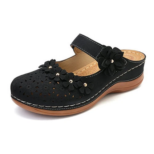 Damen Frauen Keilabsatz Sandalen Mode Slipper Hausschuhe Sommer Anti-Rutsch Freizeit - Bild 4 von 26