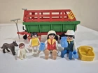 Vintage Playmobil #3451 Hay Wagon Farm Family Picnic (RARE COMPLETE)