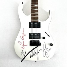 Alice Cooper Signed Guitar Nita Strauss Calico Chuck Band Autographed Ibanez