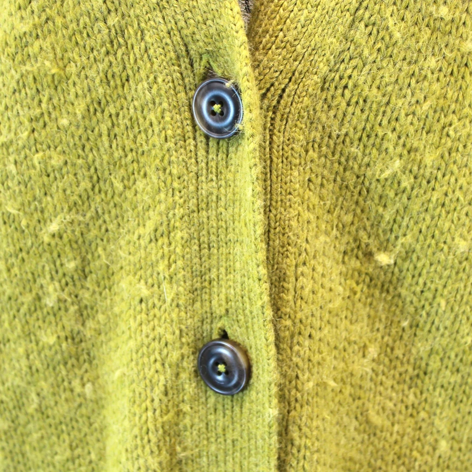 Cárdigan Suéter Velvet By Graham & Spencer Amarillo Lana Alpaca Acogedor XS Foto 4 de 4