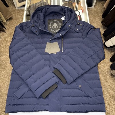 Moose Knuckles Greystone Jacket 2 Navy Down Puffer Coat Men s XL NWT $895