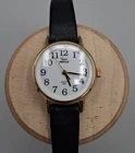 Vintage Timex Indiglo Quartz Watch Women Gold Tone New Battery Aftermarket Strap