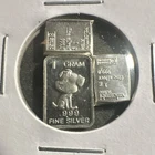 Puppy Art Bar lot Valcambi 3 Gram .999 Fine Silver Bars  3 grams total
