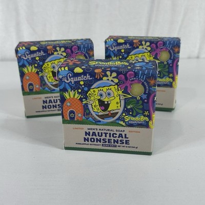 3 Dr. Squatch Limited Edition Natural Soap Nautical Nonsense Zero Grit  5 oz ea