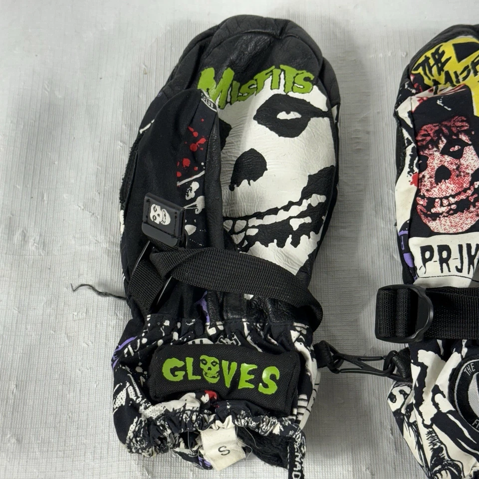 Guantes de snowboard Grenade Misfitten Mitten Mitones pequeños Punk Rock RARO  Foto 3 de 4