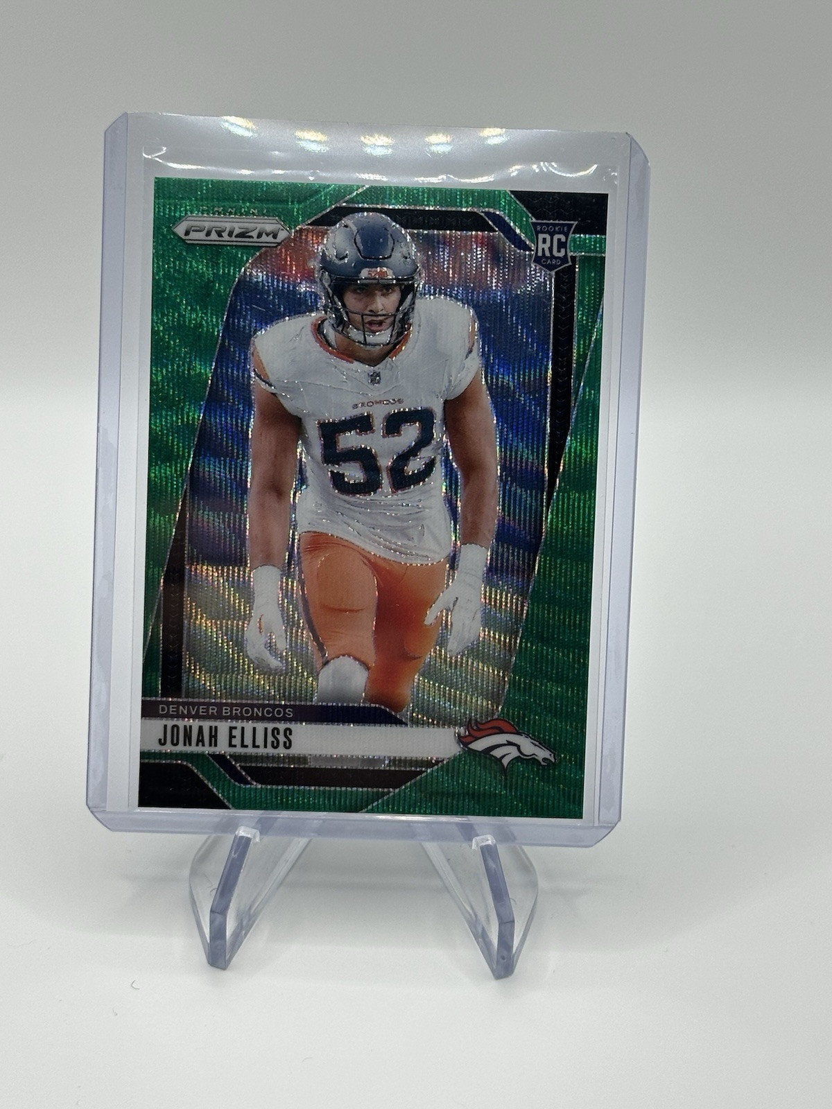 2024 Panini Prizm - Rookies Green Wave Prizm #356 Jonah Elliss (RC)