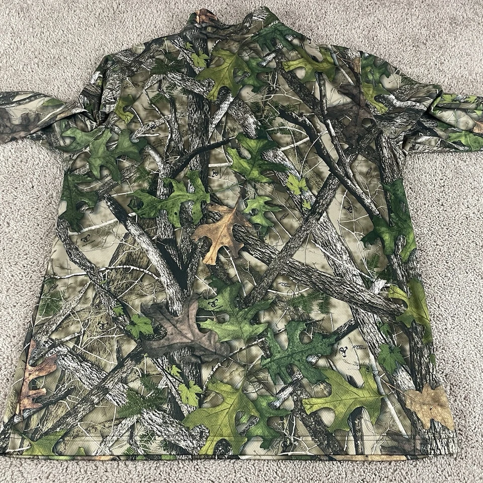 Red Head Pullover Shirt Men’s XL True Timber Camouflage 1/4 Zip Lightweight T570 - Image 2 of 4