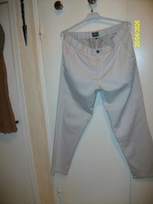 PANTALON BEIGE COTON et 6% LIN