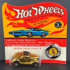 Vintage Hot Wheels Redline 1969 GOLD Classic ’36 Ford Coupe TAN Int. BLISTER BP!
