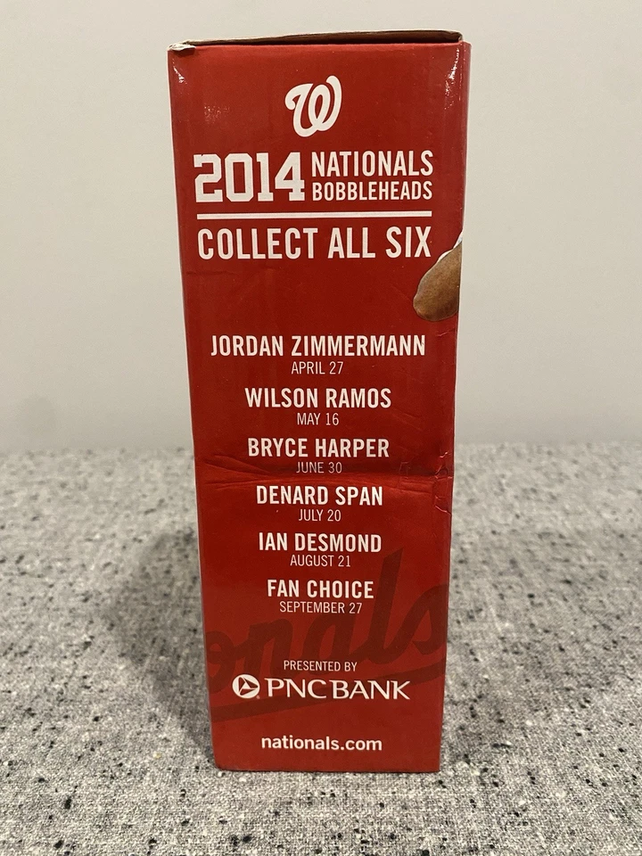 Коллекционная качающаяся голова Джордана Циммермана из Washington Nationals 2014 MLB - Изображение 4 из 4