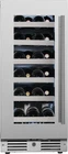 Landmark L3015UI1W-LH 15"W 23 Bottle Capacity Single Zone Wine - Stainless Steel