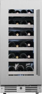 Marque L3015UI1W-LH 15"W 23 Capacité de bouteille Vin de zone unique - Acier inoxydable