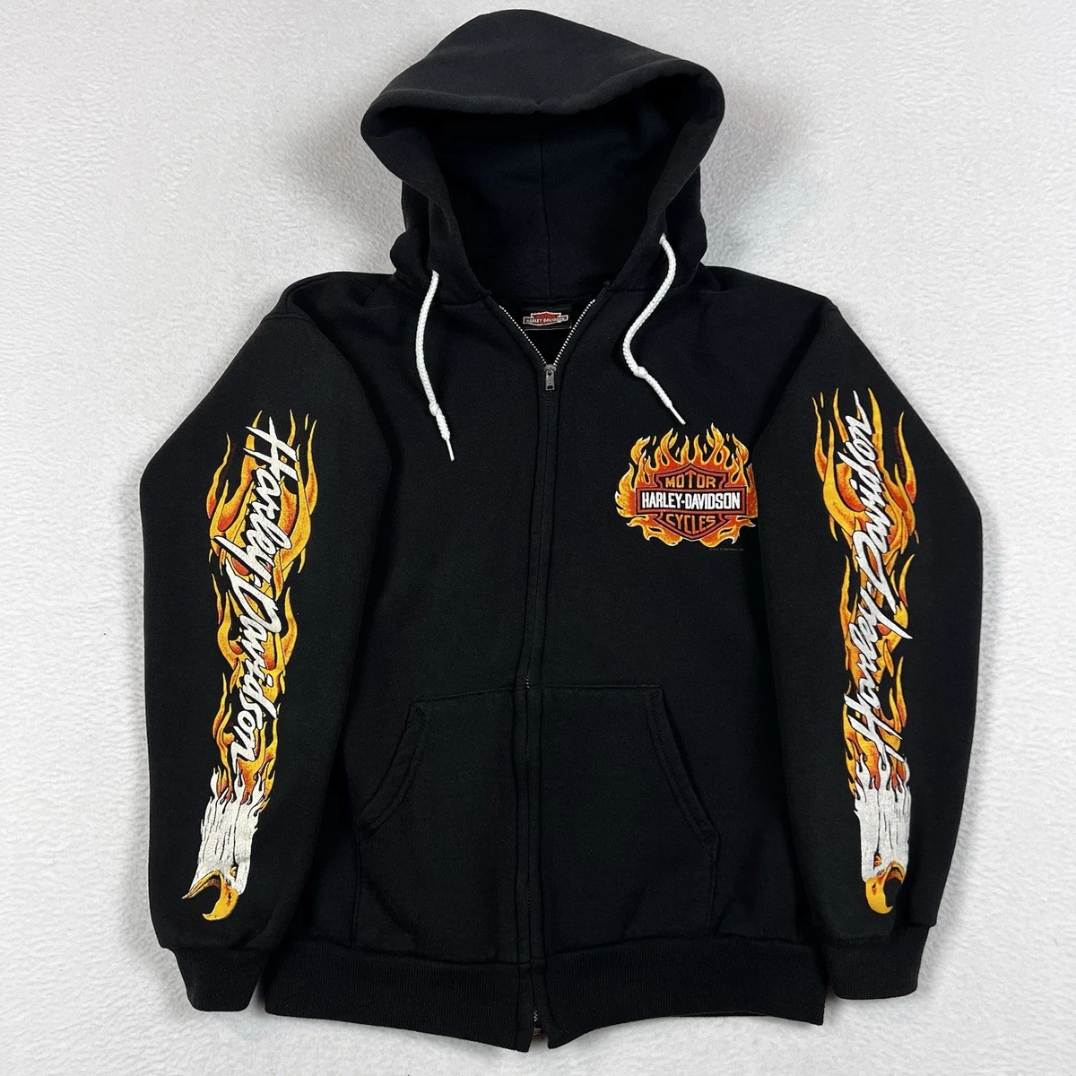 harley davidson zip up hoodie products for sale | eBay