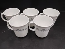 Set Of 5 Corelle Ribbon Bouquet Mugs